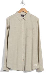 Weatherproof® Horizontal Slub Pebble Long Sleeve Button-Down Shirt