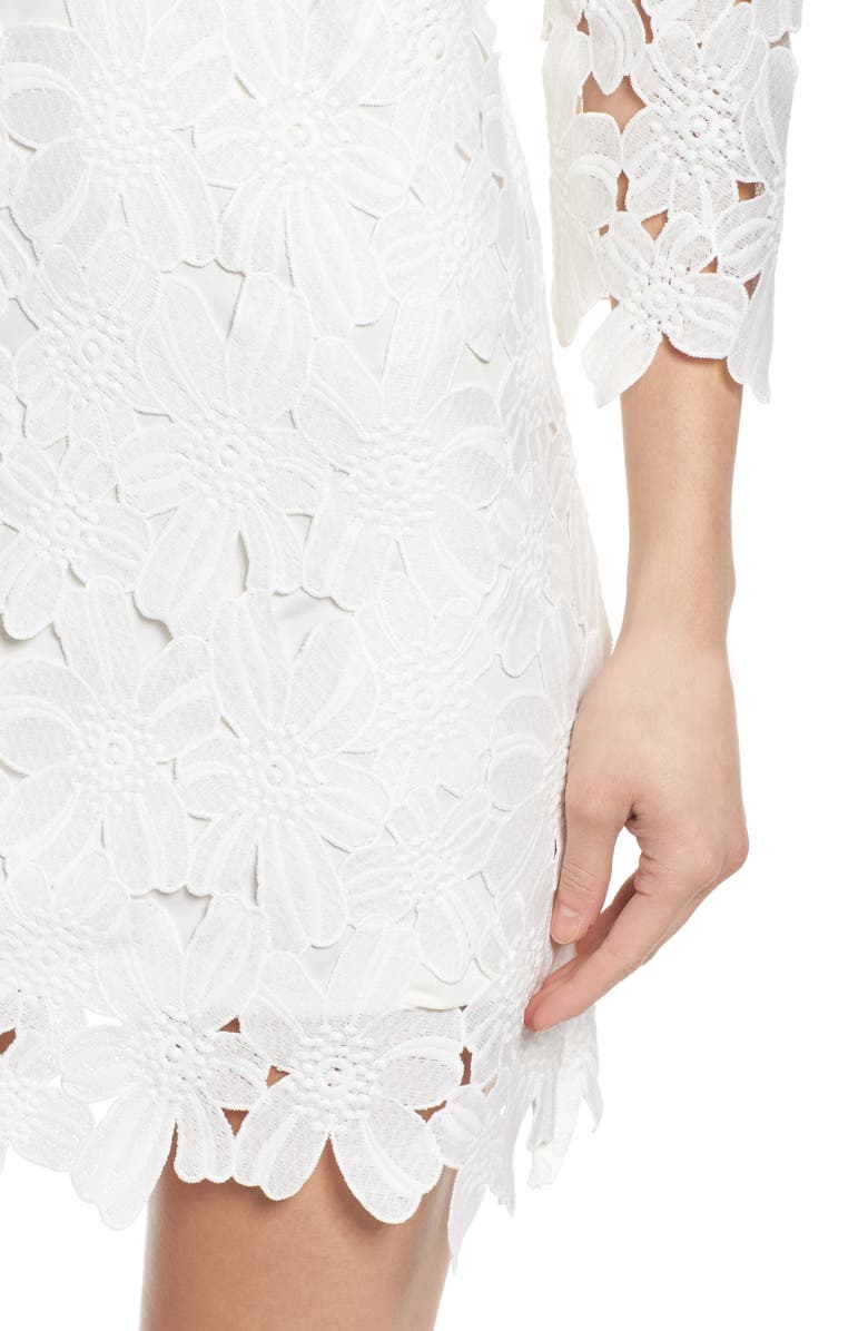 Felicity & Coco Belza Floral Lace Shift Dress, Alternate, color, 