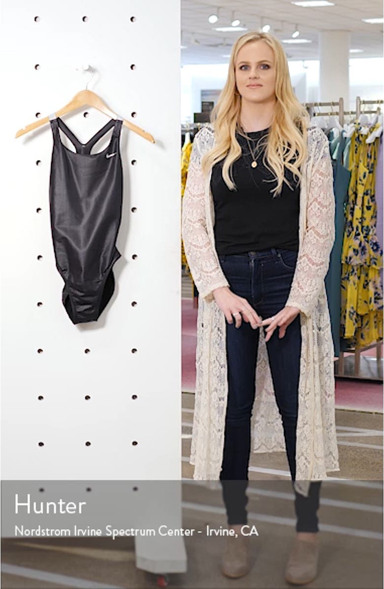 Flash Bonded Fastback One-Piece Swimsuit, sales video thumbnail