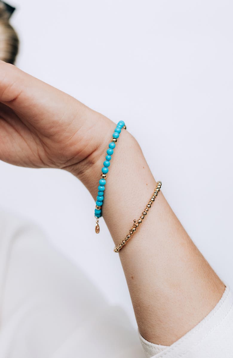 Anzie Boheme Turquoise Stretch Bracelet, Alternate, color, Turquoise/ Aqua