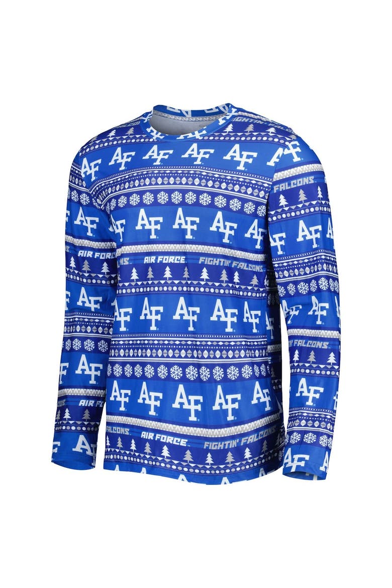 Men's Concepts Sport Royal Air Force Falcons Swivel Long Sleeve T-Shirt & Pants Sleep Set, Alternate, color, Royal