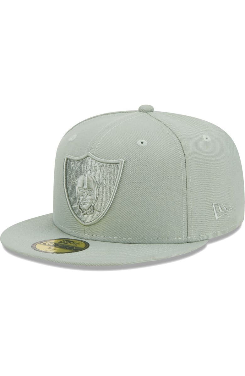 New Era Men's New Era Green Las Vegas Raiders Color Pack 59FIFTY Fitted Hat, Main, color, 
