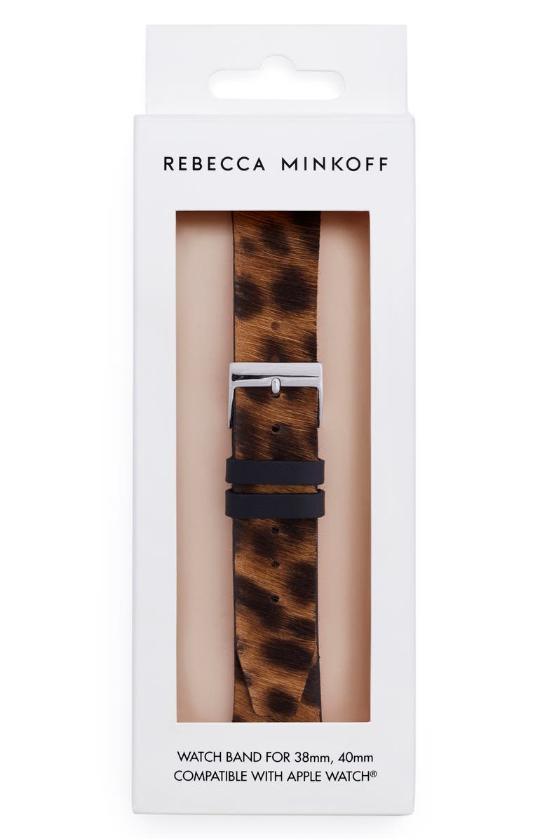 Rebecca Minkoff Genuine Calf Hair Apple Watch<sup>®</sup> Watchband, Alternate, color, 
