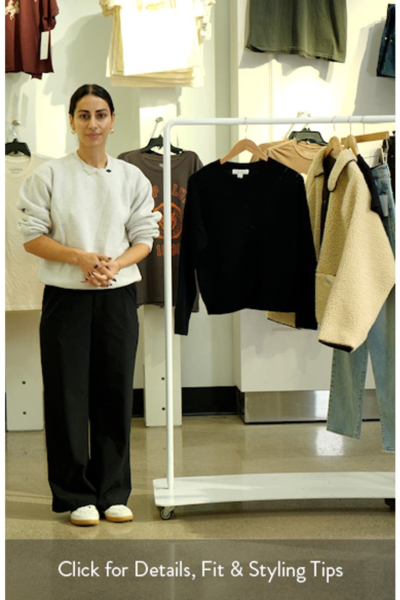Pointelle Wool & Cashmere Sweater video