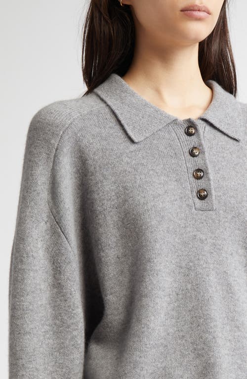 LOULOU STUDIO LOULOU DE SAISON HOMERE CASHMERE POLO SWEATER