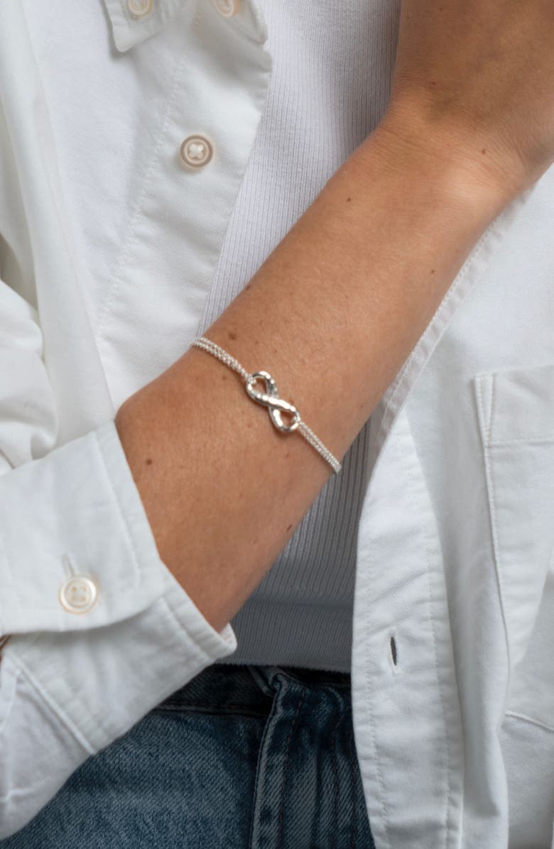Dower & Hall Entwined Infinity Bracelet, Alternate, color, Sterling Silver