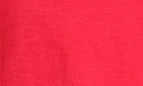 Apny Renaissance Sleeve Cotton Slub Top In Rocco Red