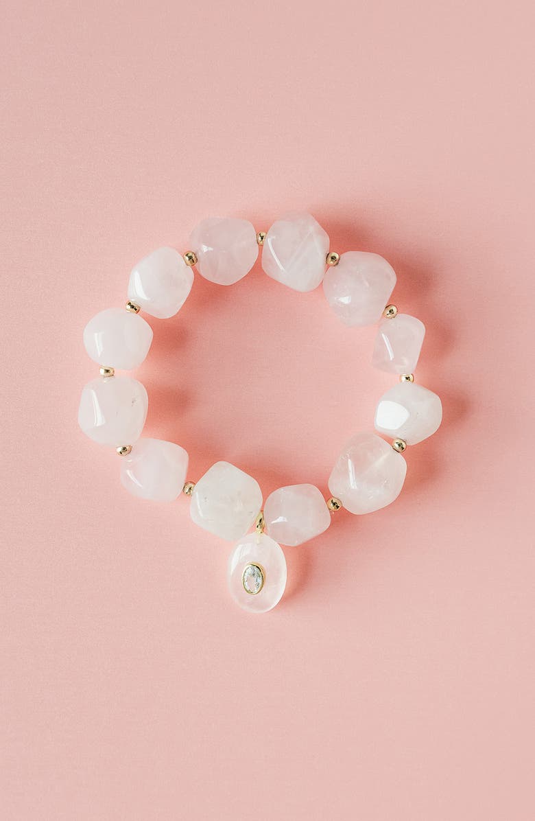 MacRae & Co. Single Love Beaded Stretch Bracelet, Alternate, color, 