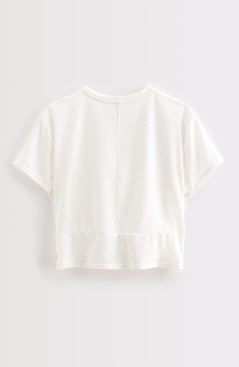 Zella Girl Kids' Twist Front T-Shirt, Alternate, color, White