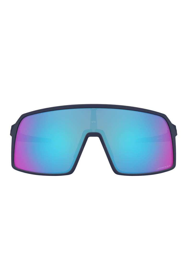 Sutro 137mm Prizm™ Shield Sunglasses, Main, color, MATTE NAVY