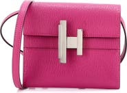 Pre-Owned Hermes Cinhetic To Go Wallet Chevre Mysore Mini