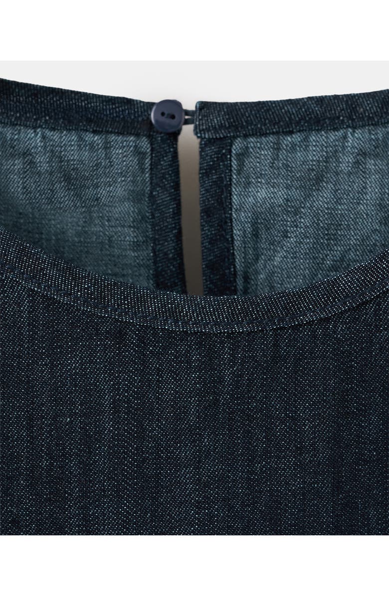 MANGO Sleeveless Denim Top, Alternate, color, Blue