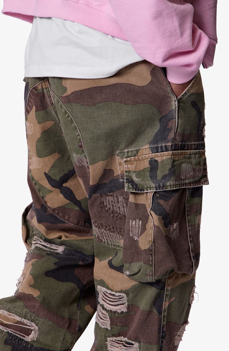 mnml Ultra Baggy Ripstop Cargo Pants, Alternate, color, Woodland Camo