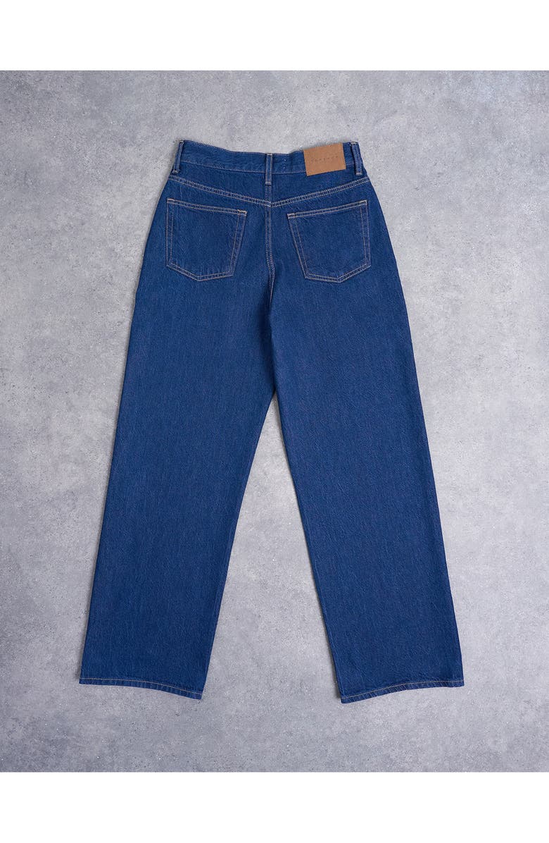 Topshop Column Mid Rise Jeans, Alternate, color, Medium Blue