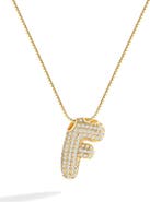Mint & Lily Pave Bubble Initial Necklace