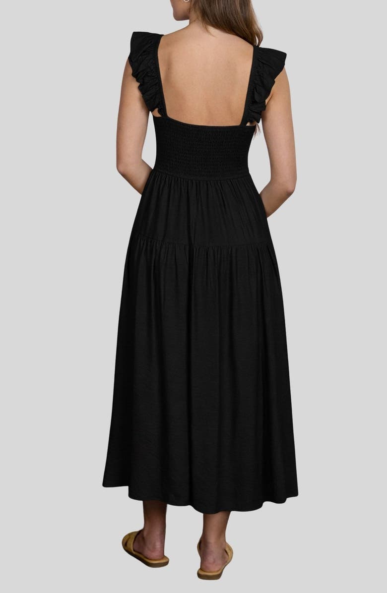 Blu Pepper Sweetheart Smocked Maxi Dress, Alternate, color,