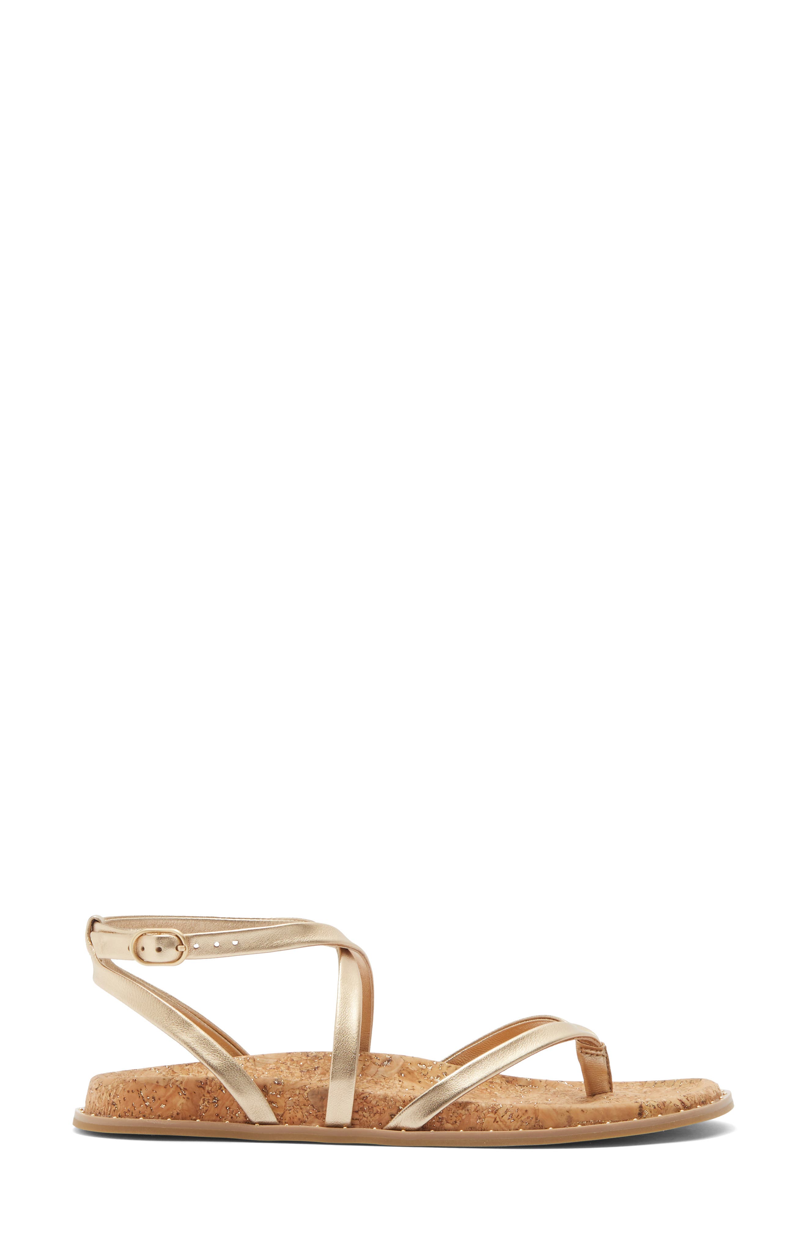 Zana Strappy Sandal, Alternate, color, DARK GOLD