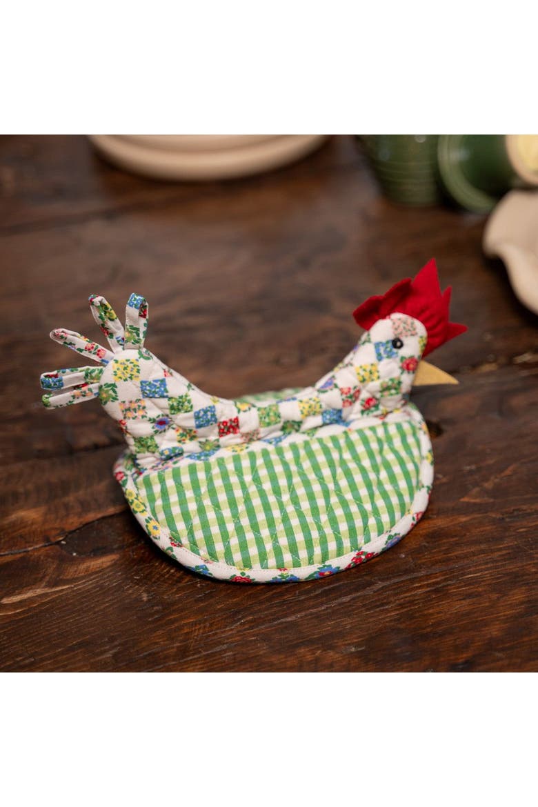 Rebecca Happy Hen Mini Mitt, Alternate, color, Green