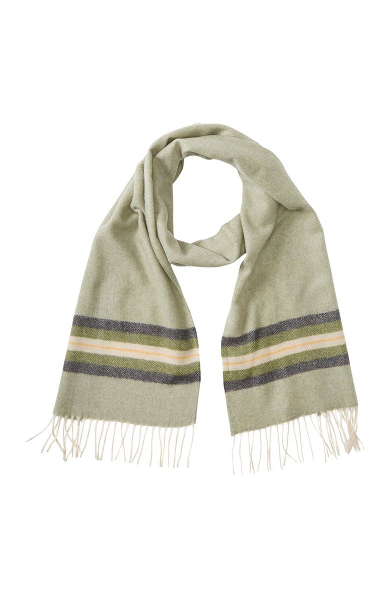Chelsey Border Stripe Cashmere Scarf, Main, color, 