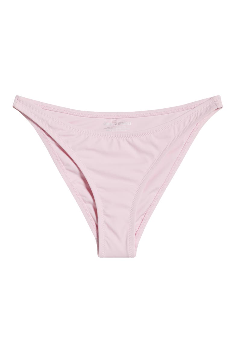 The Harley High Cut Bikini Bottoms, Alternate, color, CARNATION