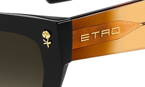 Etro 0090s Rectangle Acetate Sunglasses