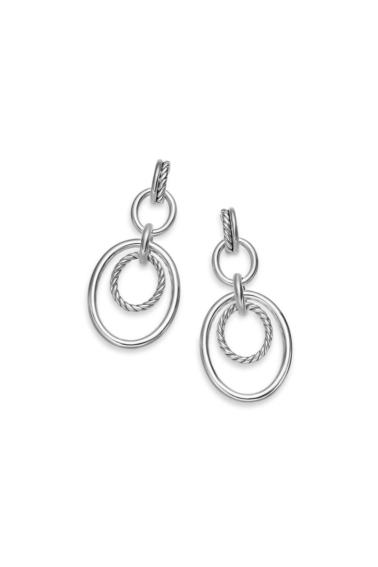 DY Mercer® Mobile Drop Earrings in Sterling Silver, 65.7mm, Alternate, color, DIAMOND