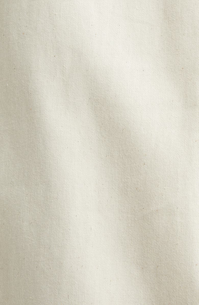 Marni Trunkaroo Plaque Embellished Denim Overshirt, Alternate, color, Bone