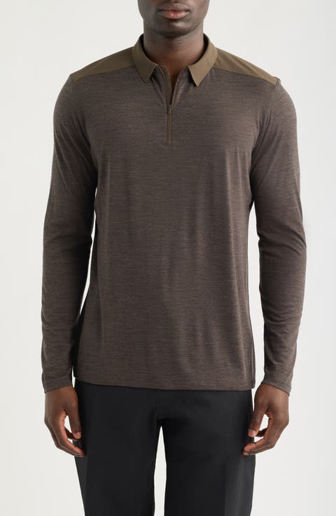 Frame Long Sleeve Polo