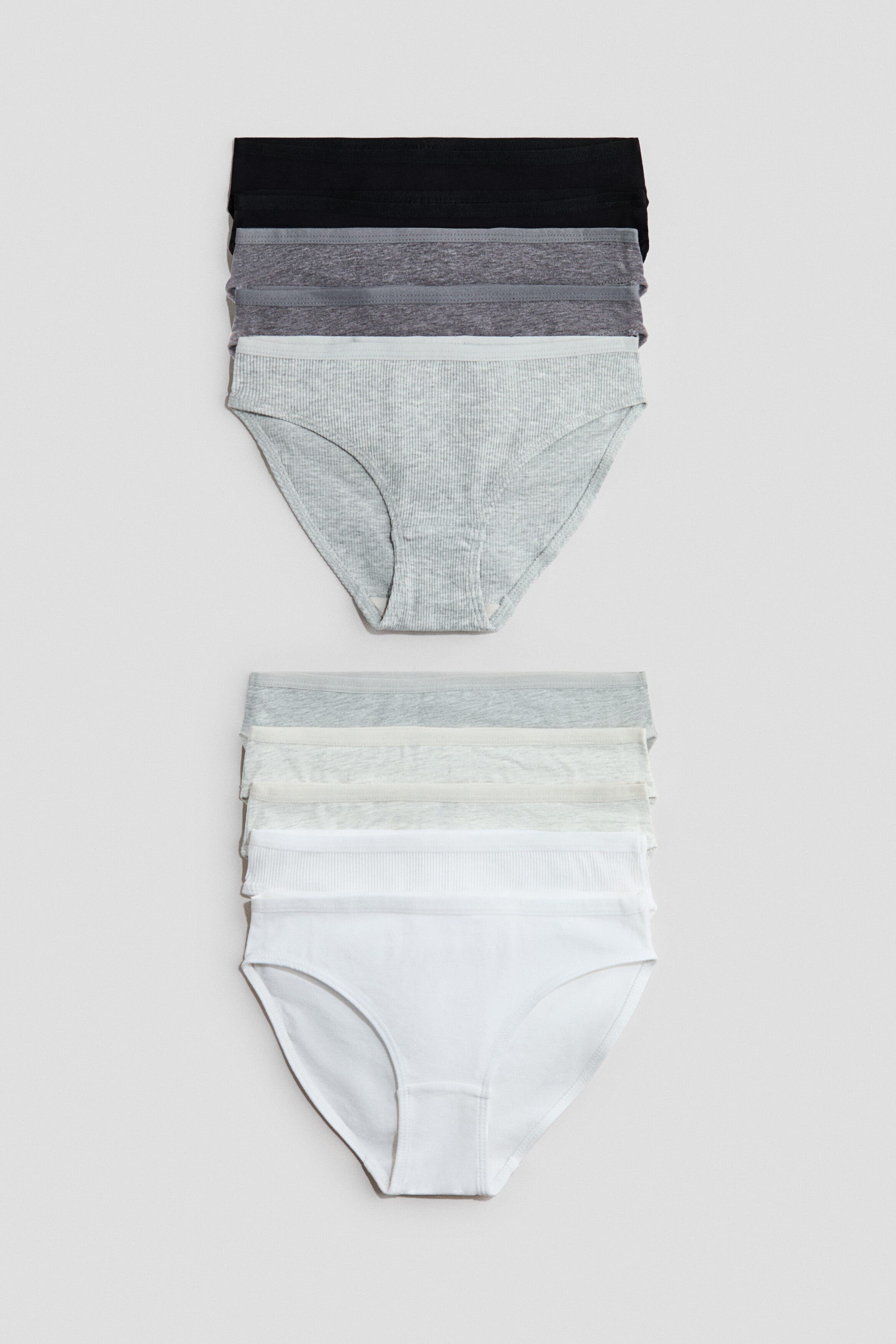 selected White/gray melange/black