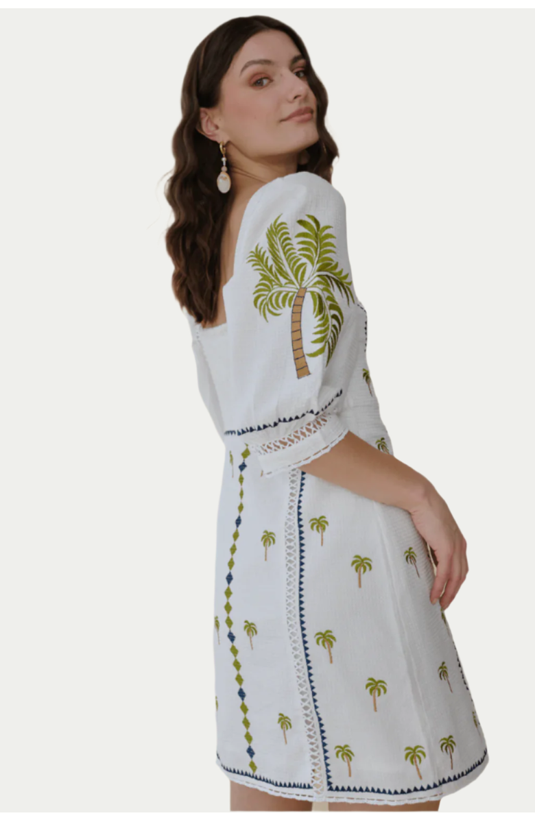 GUADALUPE DESIGN Halle Dress, Alternate, color, White