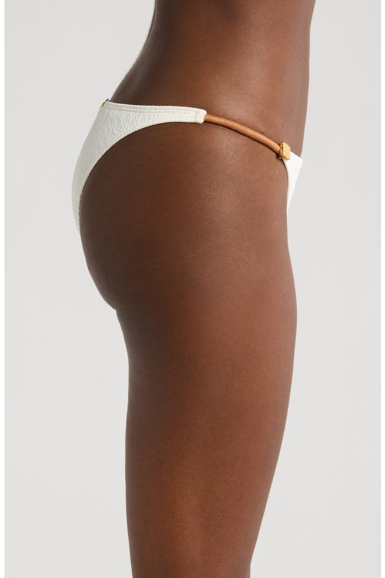 Firenze Aika Double Strap Bikini Bottoms, Alternate, color, WHITE