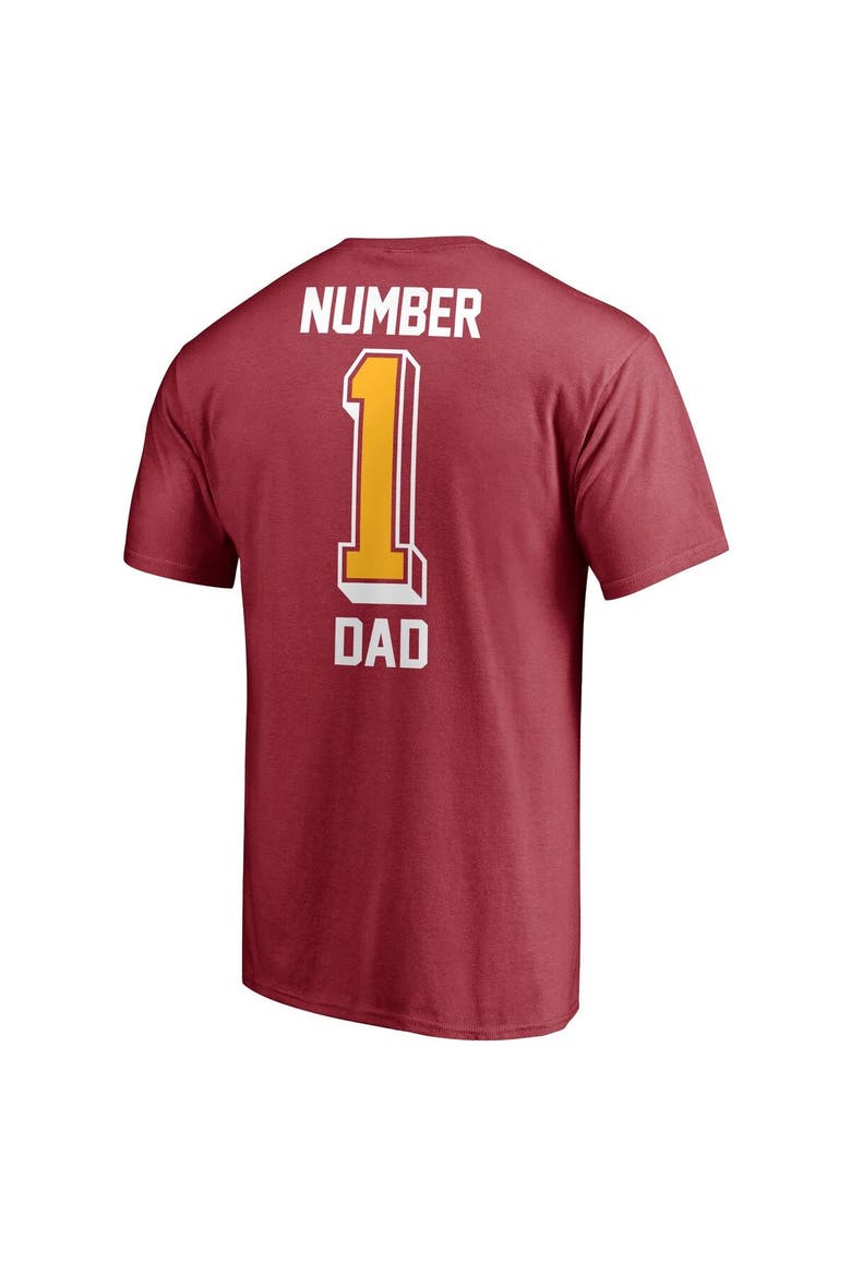 Men's Fanatics Branded Cardinal Arizona Cardinals #1 Dad T-Shirt, Alternate, color, Cardinal