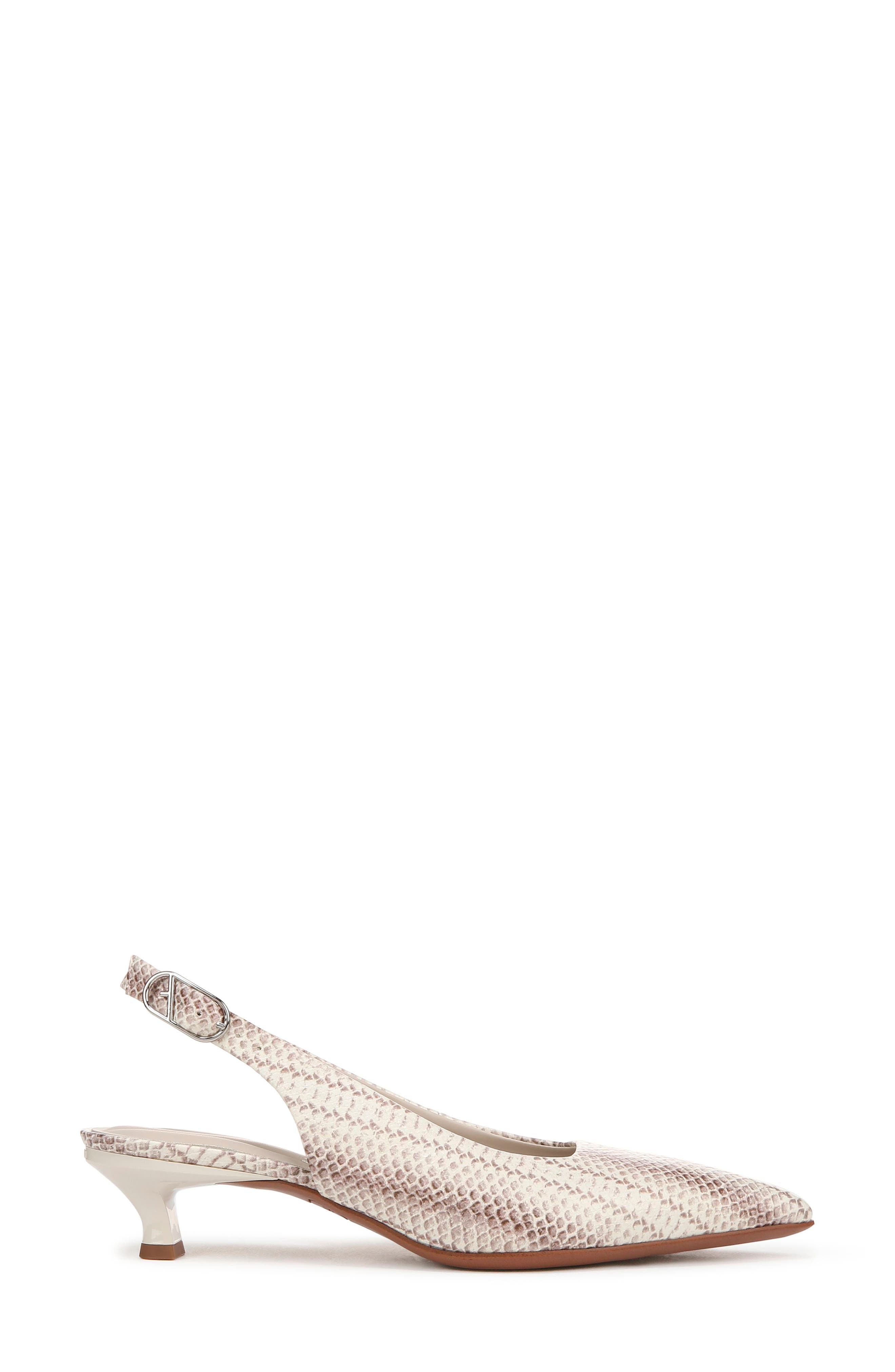 Franco Sarto Marlow Slingback Kitten Heel Pump, Alternate, color, Grey