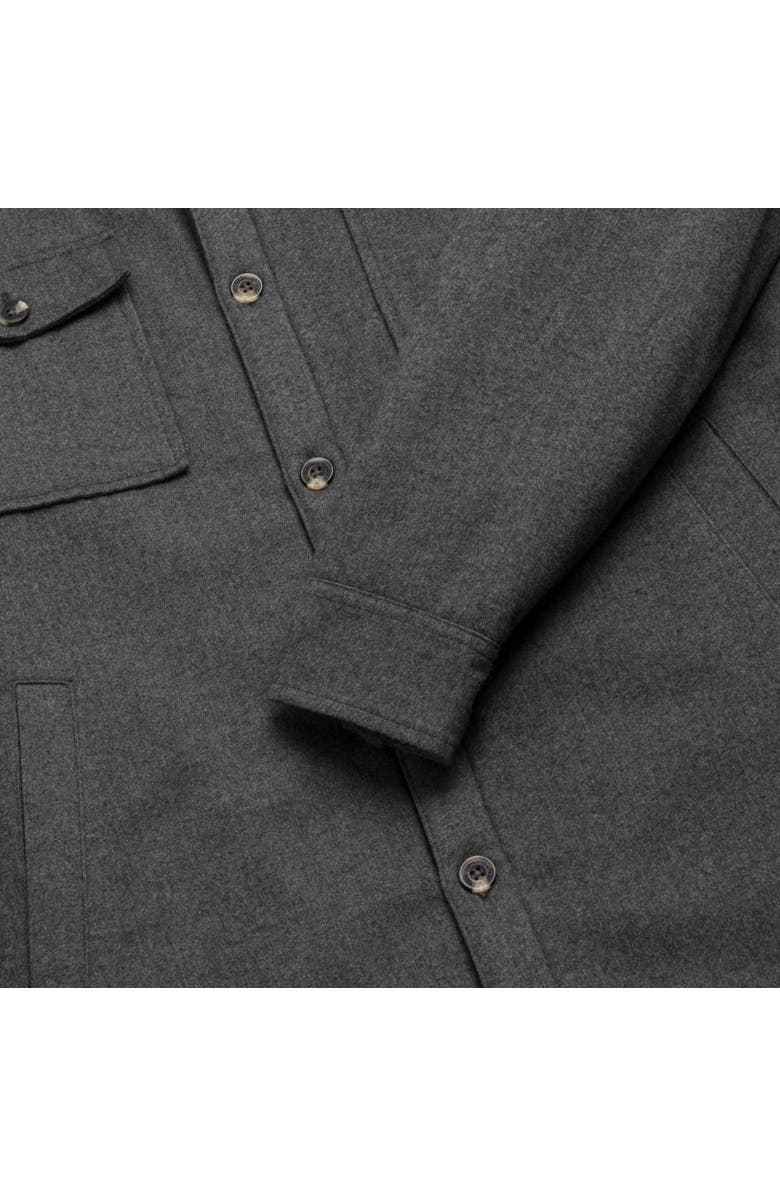 Surfside Supply Co. Skip Fleece Shirt Jacket, Alternate, color, Charcoal Heather