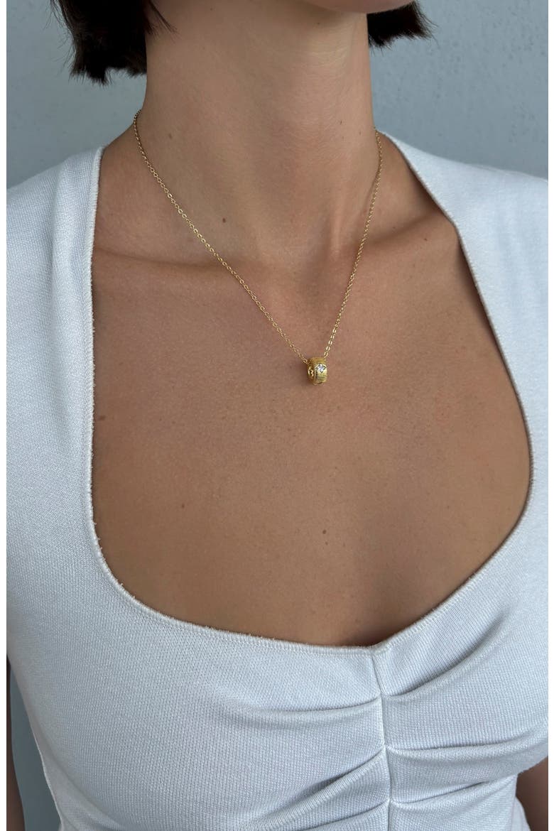 Crystal Star Slider Pendant Necklace, Alternate, color, GOLD