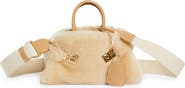 FERRAGAMO Mini Hug Genuine Shearling Top Handle Bag