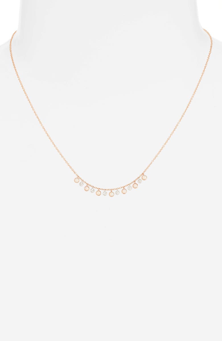 Meira T Opal & Diamond Shaker Necklace, Alternate, color,