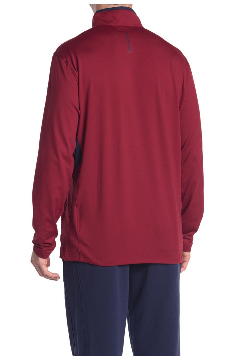 PUMA Red Rotation 1/4 Zip Golf Pullover, Alternate, color,