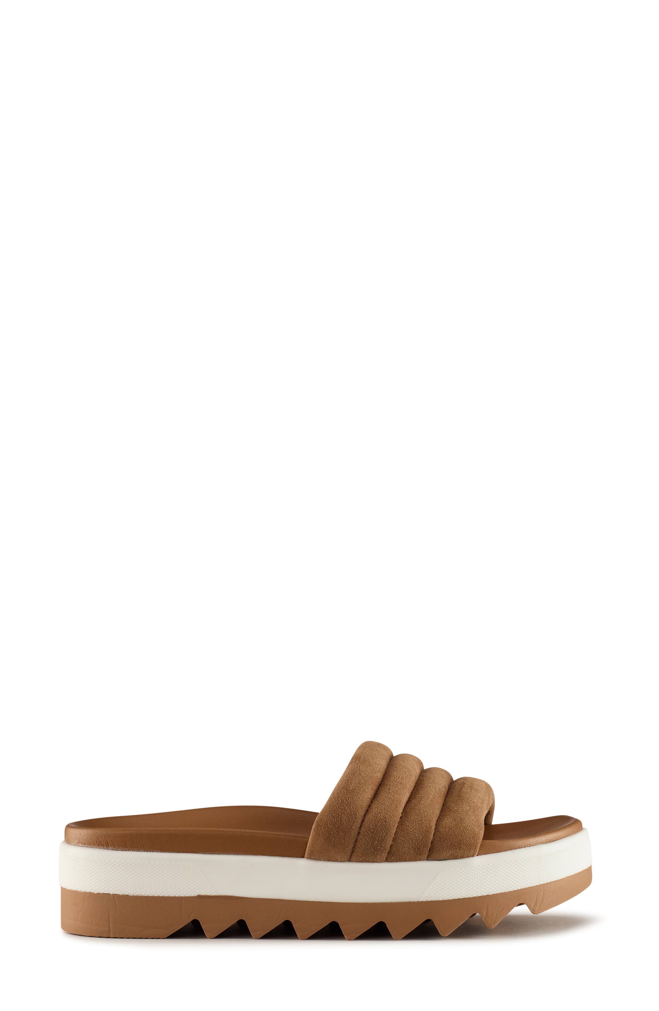 Perth Slide Sandal, Alternate, color, CAMEL SUEDE