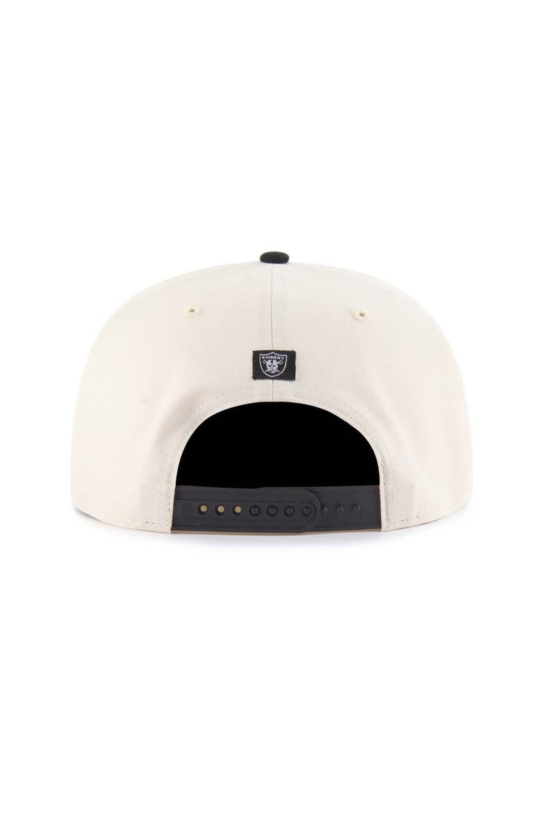 Men's '47  Natural Las Vegas Raiders Payson Captain Adjustable Hat, Alternate, color, Natural