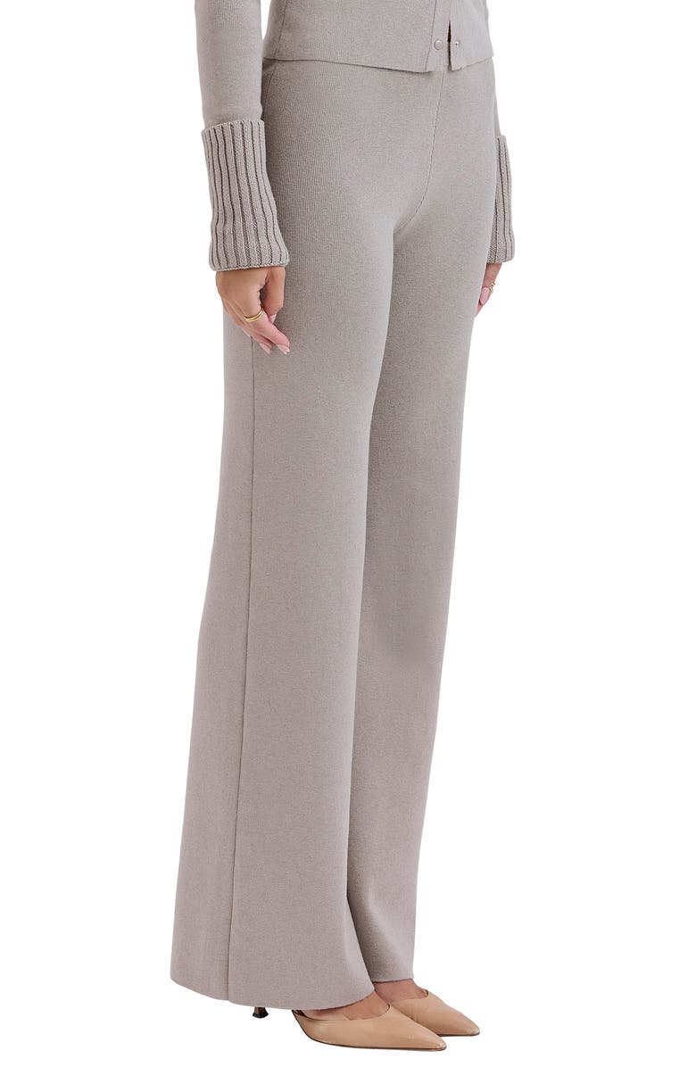 HOUSE OF CB Hunter Cotton & Cashmere Blend Pants, Alternate, color, Grey