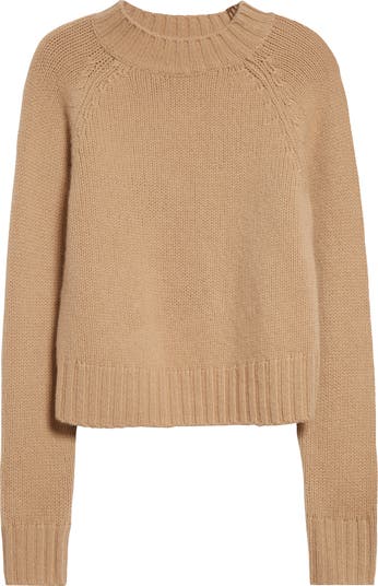 VINCE Cashmere Raglan Sleeve Crew Neck Sweater outlet Collection Saddle