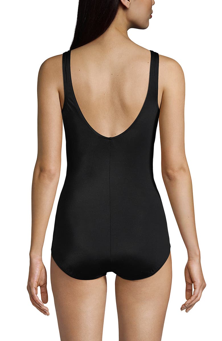 Lands' End Plus Size DD-Cup Scoop Neck One Piece Swimsuit, Alternate, color, Black