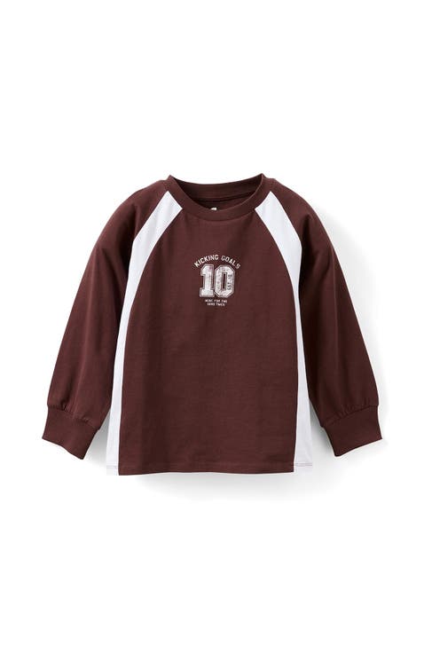 Kid's Moto Panelled Long Sleeve Tee