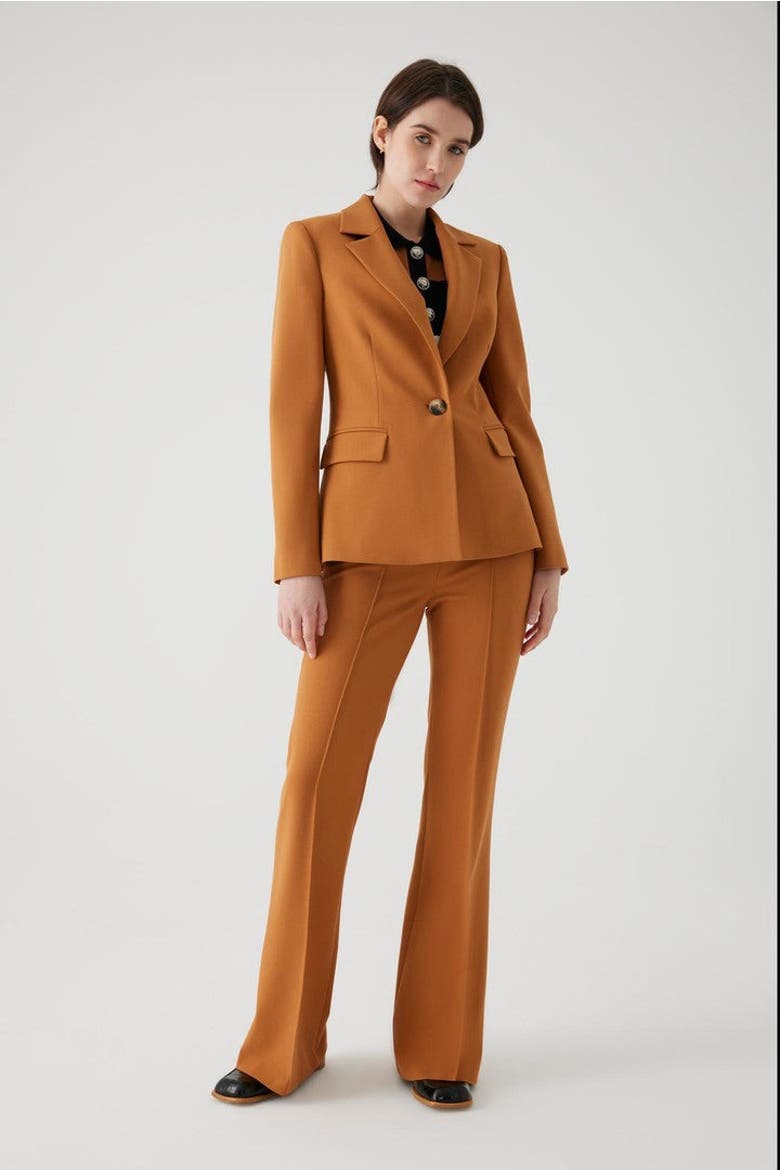 Alona Blazer Jacket, Alternate, color, CINNAMON