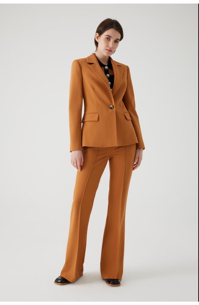 Exquise Alona Blazer Jacket, Alternate, color, Cinnamon