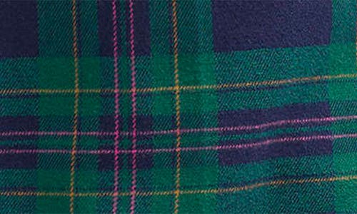 Boden Kids' Smart Plaid Cotton Flannel Pants In Blue