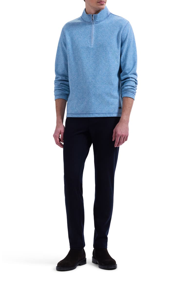 Quarter Zip Sweater, Alternate, color, TEAL