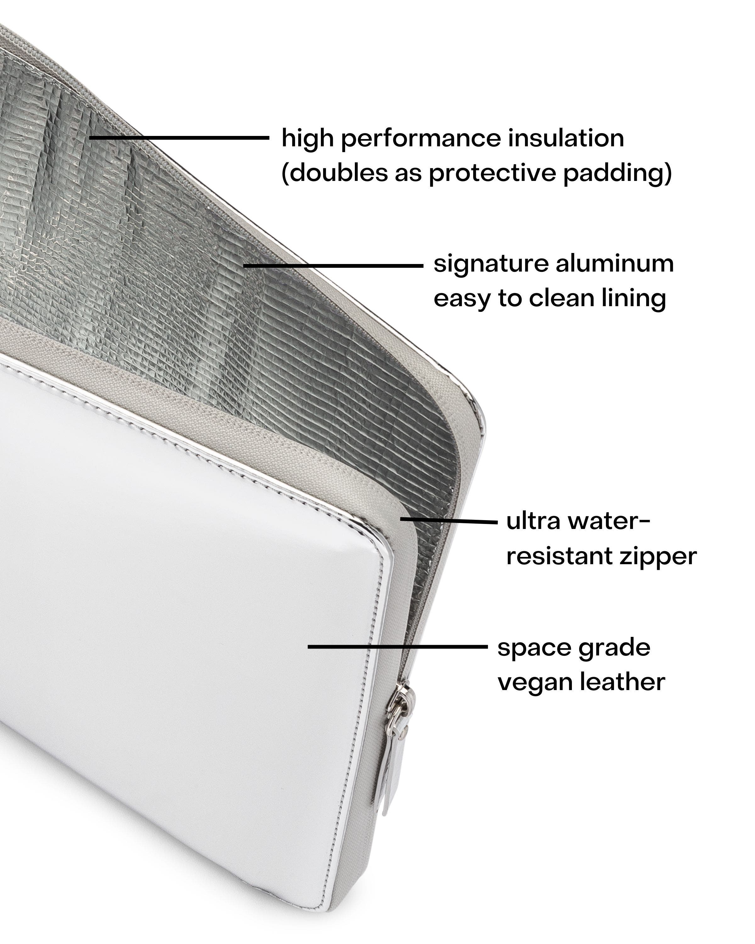 WELLinsulated Performance Laptop Sleeve, Alternate, color, Silver