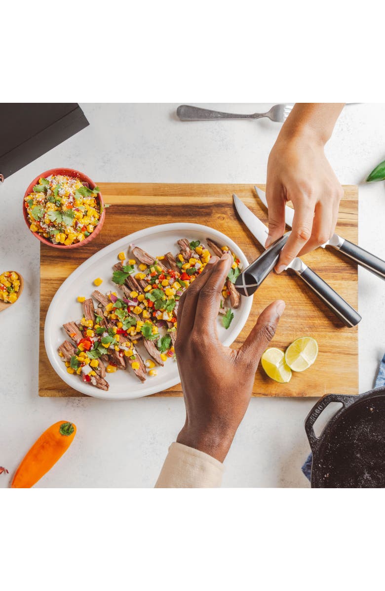 Schmidt Brothers Cutlery Crosstown 4-Piece Steak Set, Alternate, color, Black